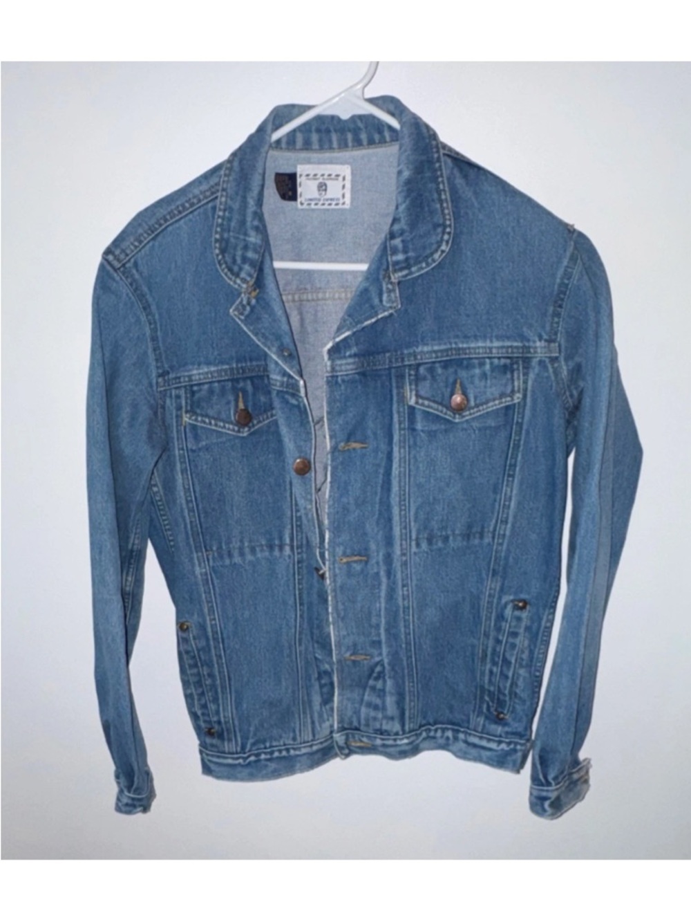 Vintage Limited Express Blue Denim Jacket Size M